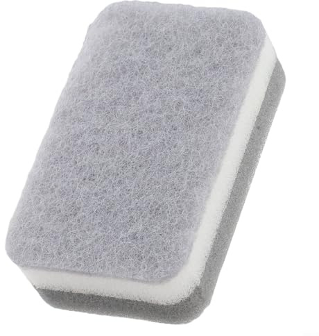 Esponja para lavar platos gris y blanco, gruesa de alta densidad para limpieza de cocina, 11 x 7 x 3,5 cm, paquete de 1/2/5 - Trapo de limpieza compatible con ollas, sartenes y platos (C)