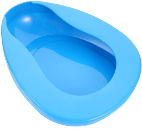 BRIGHTFUFU Orinal de Plástico Resistente y Compacto para Hombres y Mujeres Mayores, Adecuado para Uso en Hospital o Dormitorio, Bacinilla Portátil Cómoda y Duradera