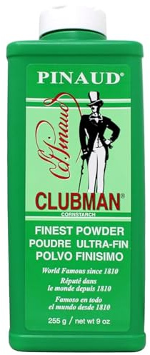 Clubman Pinaud Finest Powder in Flesh, Classic Deodorizing Powder for Men, Protection Against Sweat and Body Odor, 9 oz (Pack of 6)