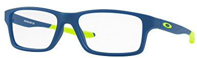 Oakley Youth Unisex Kids OY8002 Crosslink XS Square Prescription Eyewear Frames, Satin Navy/Demo Lens, 49 mm