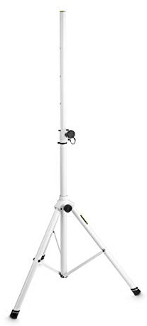 Gravity SP 5211 W - Lautsprecherstativ 35 mm, Aluminium, 50 kg Tragkraft und Einer maximalen Höhe von 195 cm, weiß