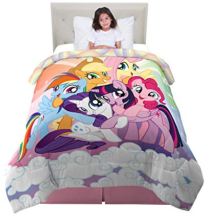 Franco Kids Bedding Super Soft Reversible Comforter, Twin/Full, My Little Pony