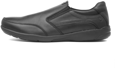 Hush Puppies Men's Aaron Loafers, Black, 12 UK