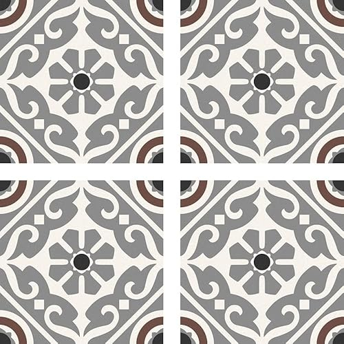 RIONI GREY 16.5 x 16.5 Feinsteinzeug Wand- und Bodenfliese Keramikfliese Fliese, Inhalt:1.1 m² (40 Fliesen)