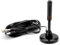 HENGBIRD Antenne intérieure numérique DVB-T2 pour téléviseurs, antenne avec amplificateur, réception à 360 degrés avec Base magnétique, câble de 5 mètres, Prend en Charge Les chaînes HD 4K et Tous Le
