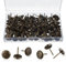 150 Pcs Upholstery Tacks Classic Antique Green, Easy Installation Upholstery Nails, Furniture Tacks on Sofas Chairs Jewelry Boxes, Decorative Nails for Crafting Refurbishing (0.64 * 0.41 inches)