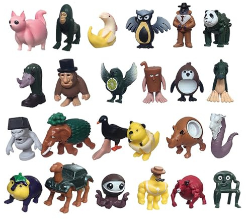 24PCS Italian Brainrot Figures Set, Tralalero Tralala Italian Meme Collectible Figurines, Tung Tung Tung Sahur Decorative Ornaments, Funny Collectibles for Collectors, Desk Decor(Second Round)