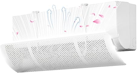 Deflector de viento de aire acondicionado Universal, protector de viento de CA colgante ajustable de 35, 43x10, 63 pulgadas, tablero de aire acondicionado inodoro