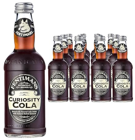 Fentimans Curiosity Cola - Botanically Brewed Cola - Exquisitely Crafted & Refreshing Soft Drinks - Gluten-Free and Vegan Friendly Soft Drinks - 12 x 275ml Bottles