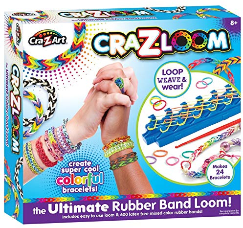 Crazloom Loom Band Toys, Creative Toy, Rubber Band Toy, Friendship Bracelets, Latex Free Loom Bands, 600 Loom Bands