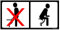 iSecur Toiletten-Aufkleber Bitte im Sitzen pinkeln I WC-Deckel-Aufkleber 20 x 10 cm I Sticker mit Piktogramm für Badezimmer Klodeckel Gäste-WC Wand I hin_096