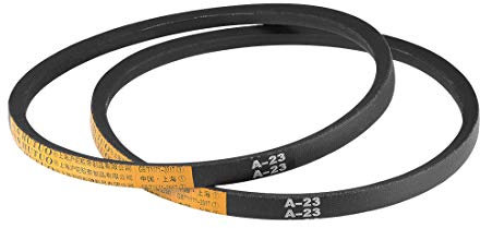 sourcing map A23 Drive V-Belts 23 Pitch Length 13mm Width 8mm Thick JIS Standard A-Section Rubber Drive Transmission Belt 2pcs
