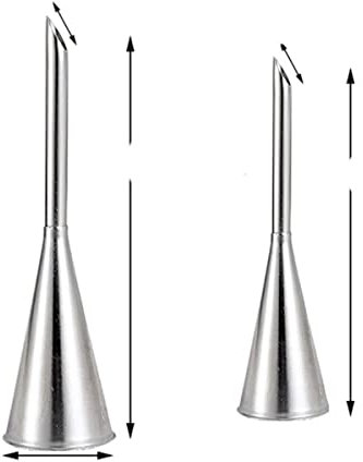 1/2PCS Puff Nozzle Tip Confectionery Stainless Steel Cake Cupcake Injection Tool Icing Piping Set Syringe Pastry Filling Tubes-1PCS 1PCL