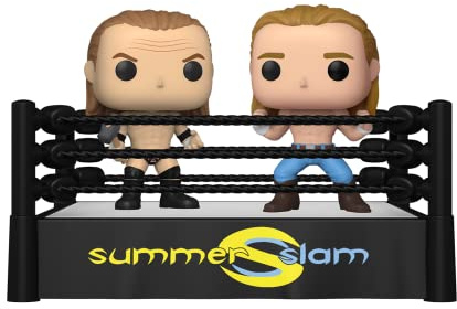 Funko POP! Moments: SS Ring mit Triple H & Shawn MichaelsH/Michaels - WWE - Vinyl-Sammelfigur - Geschenkidee - Offizielle Handelswaren - Spielzeug Für Kinder und Erwachsene - Sports Fans