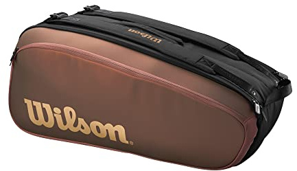 Wilson Pro Staff V14, Marrone, Holds up to 9 Rackets, borsa da tennis