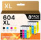 Coloran Druckerpatronen 604 604XL Kompatibel für Epson 604 Patronen 604 XL Multipack für Epson XP 2205 Druckerpatronen Expression Home XP 3200 XP 2205 XP 4200 XP 3205 WF 2930 WF 2935 (8er-Pack)
