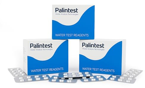Palintest Photometer Water Test Reagents for Pools, Hot Tubs & Aquariums - DPD No1, DPD No3 & Phenol Red Tablets | 3 x 250 Packs | pH, Free & Total Chlorine Water Quality Testing | For Photometer Use