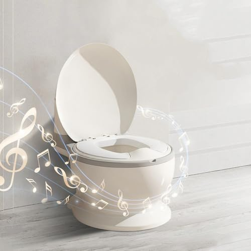3 en 1 Pot Bébé Toilette Musical Pour Apprentissage De La Propreté,Urinoir,Toilette Bebe & Enfant,Anti Dérapant Avec Bruit De Chasse & Musique,Pot Amovible,Rehausseur Toilette Reducteur Toilette