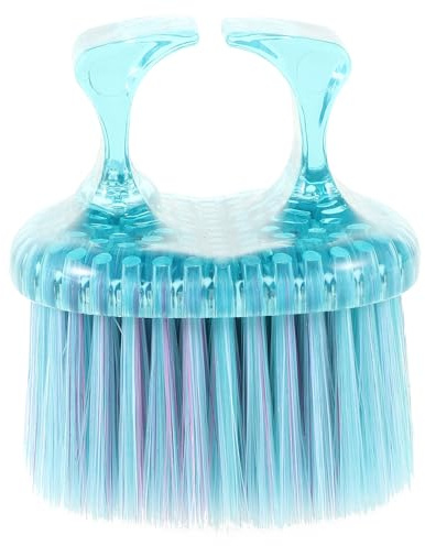 IMIKEYA Bartbürste und Einfache Pflege und Ergonomischem Design mit Nylonborsten für Präzises Haar und Bartstyling Praktische Reinigung im Friseursalon für Barbiere