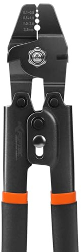 KF CPTEC Fishing Crimping Pliers, 0.1-2.2mm Wire Rope Swager with Cutter