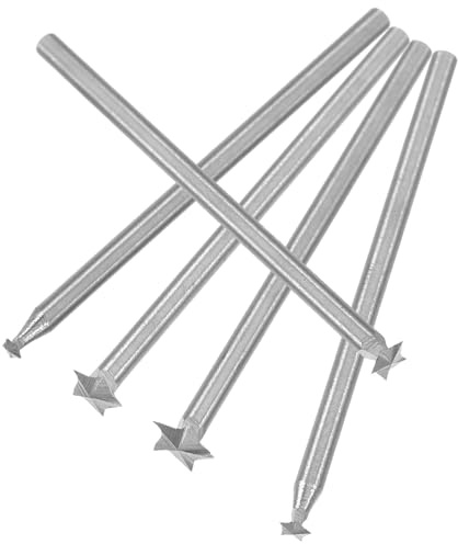 BELLIFFY Set 5 Pezzi Punte da Trapano per Intaglio e Incisione Legno, Testine di Taglio Elettriche in Metallo Duro ad Alta Velocità, Accessori per Utensili Rotanti per Lavorazione