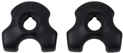 Moliuoly Set med 2 sadelklämmor för kol-sadelstag 7 x 9 mm, stål sadelklämma oval/rund för cykel sittskenor, svart