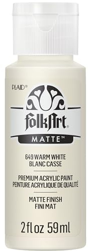 Folk Art Acrylic Paint 2 Ounces-Warm White Artist Pigment