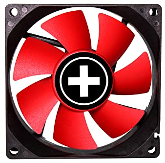 Xilence XPF80.R.PWM 80mm PWM Gehäuselüfter, 4PIN, rot/schwarz