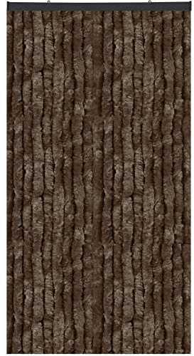 Arsvita Rideau en molleton 160 x 220 cm Marron Insecte Parfaite protection contre les insectes et les regards indiscrets pour votre porte de balcon et de terrasse, plusieurs couleurs