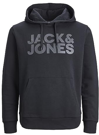 Herr Jack & Jones Corp Logga Sweat Hood Tröja Grundton Jumper Regular Fit