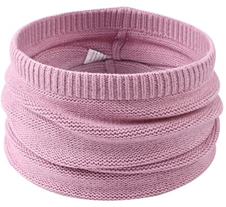 Knitted Baby Boys Girls Scarf Autumn Winter Toddler Scarves Warm Round Neck Warmer Infant Toddler Kids (Purple)