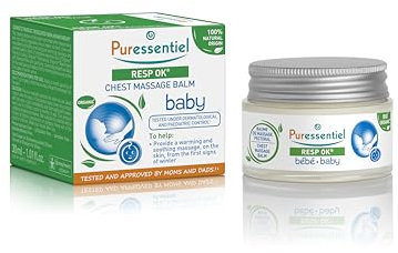 Puressentiel - RESP OK - Balsamo da Massaggio Pettorale Bimbo Bio, Massaggio riscaldante e lenitivo della pelle fin dai primi freddi, Testato sotto controllo dermatologico e pediatrico, 30 ml