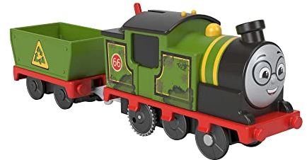 Thomas und seine Freunde Whiff Spielzeugzug, batteriebetriebener motorisierter Zugmotor und Laderwagen für Vorschule, HMC23