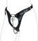 SUPKTHDY Harness Damen Leder Sexy Ouvert Slip Offen V-G-String Tanga Keuschheitsgürtel Sexy Unterwäsche Bikini Slip mit Ketten und Schloss Open Erotic Briefs Sexy Mini Dessous für Frauen
