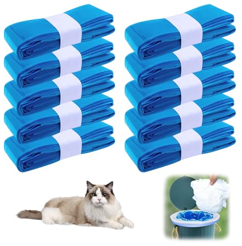 Hojalis Nachfüllfolie für Windeleimer, 10 Stück Nachfüllfolie Windeleimer, Windeleimer Nachfüllkassetten, Windeleimer Nachfüllfolie für Litter Locker Windeleimer und für Littycat Katzenstreu Eimer
