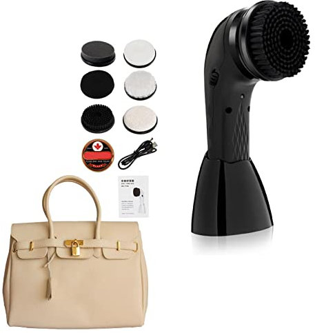Kit de limpieza de zapatos eléctrico – de encerado de zapatos profesional, Limpiabotas de zapatos eléctrico portátil | Kit de limpieza de zapatos con pilas, mantenimiento de piel, a