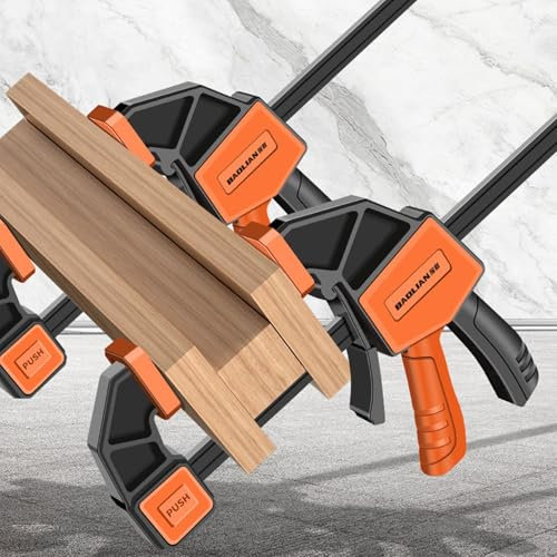 TQEBWUS Serre-joint pour le travail du bois | Pinces à barre en acier à dégagement rapide – Pinces de travail du bois, dégagement rapide en acier F pour un travail efficace