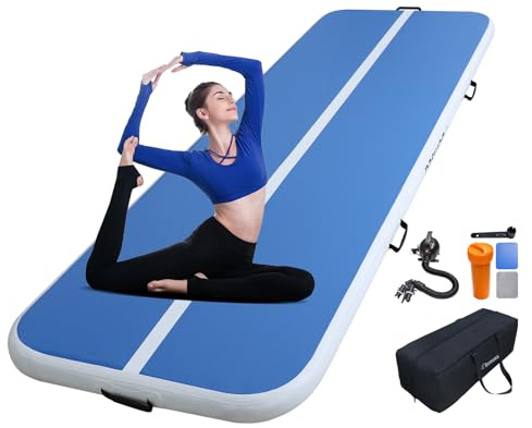 Airtrack Gymnastikmatta, halkfri sportmatta och fitnessmatta för barn och vuxna, träningsmatta för gymnastik, gymnastikmattor, lufttrack-matta/gymnastikmatta/sportmatta
