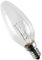 Lámpara incandescente de vela 125V 40W E14 clara Referencia 094-4-1543