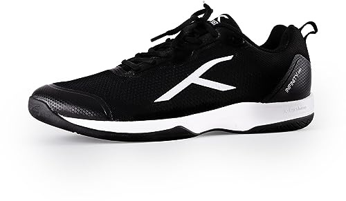 HUNDRED Infinity Pro, Zapatos de Bádminton Hombre, Black/White, 41 EU