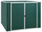 Hovothy Gerätehaus 195x198x159 cm Gartenschrank Wetterfest Geräteschuppen Stahl Gartenhaus Metall Fahrradunterstand Kaminholzregal Blechhütte Grün