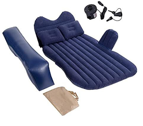 OTOZUM Auto Matratze Aufblasbare Auto-Matratze, Auto-Bett Für Rücksitz, Auto-Luftmatratze Mit Automatischer Luftpumpe, Tragbare Camping-Matratze, Isomatte (Color : 2)