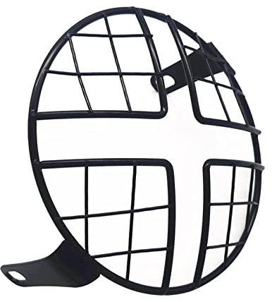 Dickly Protezione Della Griglia Del Faro Del Motociclo Da 6,5 Pollici per Cafe Racer, Maglia X