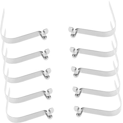 Housoutil 10pezzi Clip Molla Scatto Per Tubo Di Riparazione Ombrello Perno Di Bloccaggio Per Clip Molla Per Ombrellone Scatto Per Pagaia Da Kayak