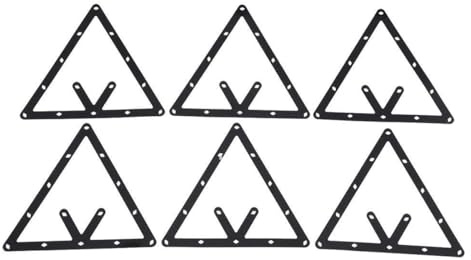 Laroal Ensemble de 6 Triangles de Billard Magic Rack Pro Parfait pour 8 Boules, 9 Boules et 10 Boules Support de Billard précis et Durable pour la Maison et Les Professionnels