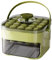 Molde de bloques de hielo, Fácil Press Ice Maker - Presione la bandeja de bloque de hielo con contenedor - Sin toque, lanzamiento fácil, fabricante de cubos escalofriantes reutilizables para el uso de
