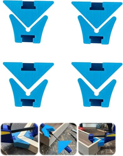 Compatible with Irwin Quick Grip Clamp Angle Clamp Adapter, Right Angle Clamp,90 Degree Corner Clamp for Wood Gluing and Assembly(Four Items)