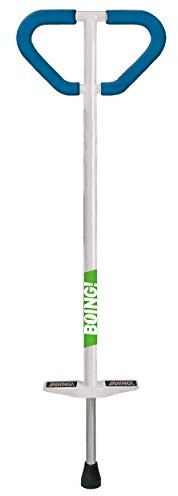 Geospace Jumparoo Boing! 'PRO' Medium Pogo Stick for Kids - Supports 60-100lbs –Outdoor Toy for Boys and Girls– Active Play for Balance, Coordination,Exercise & Fitness-Durable & Safe (White or Black)