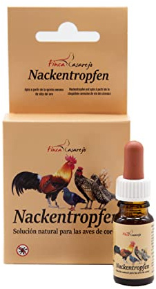 FINCA CASAREJO Nackentropfen - Repelente Natural contra el Piojo y Parásitos Externos de Gallinas y Otros Animales - Muy eficaz (Aves)