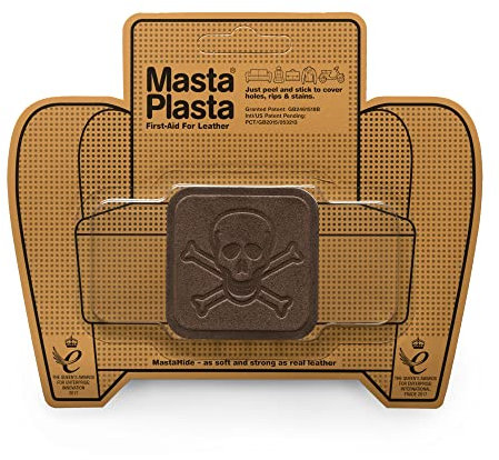 MastaPlasta - Toppa Autoadesiva per la Riparazioni di Camoscio. Colore Marrone. Scegli Dimensioni/Design. Pronto Soccorso per Divani, Sedili Auto, Borse, Giacche, ECC.
